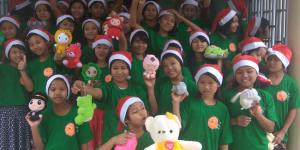 “One stuffed toy animal per orphaned children program” made everyone to happy