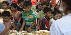 Children at Christ the King Church Insein