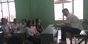 "Mr. Peter Friendly with Children from Myittamon, Hmawbi"